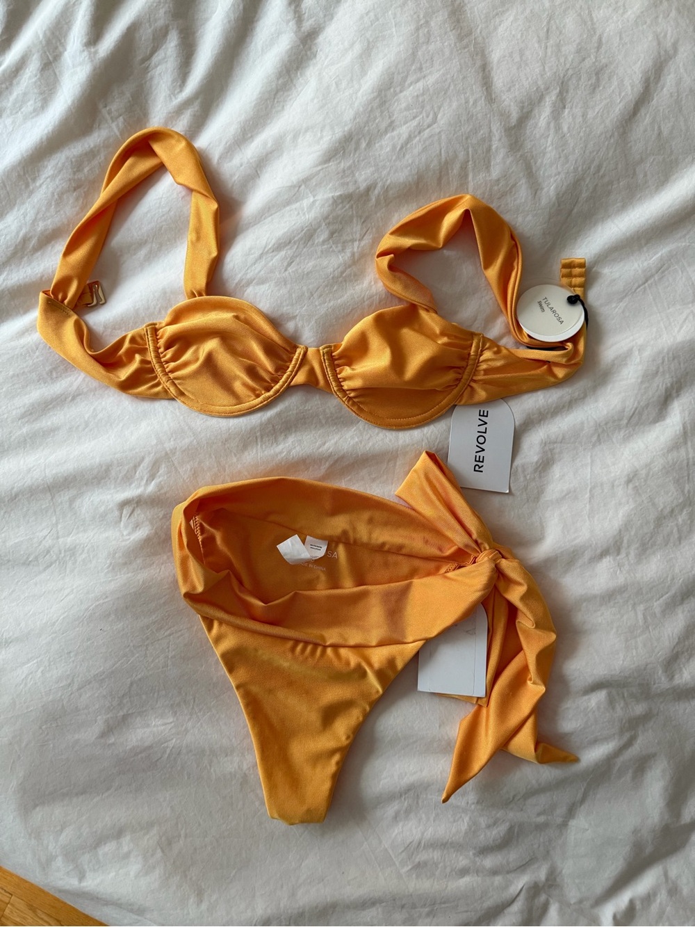 REVOLVE Golden Yellow Underwire Bikini Set